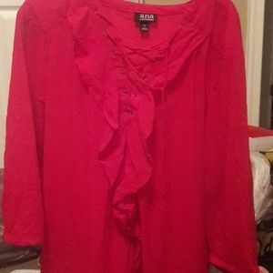 Blouse with a draw string front.EUC